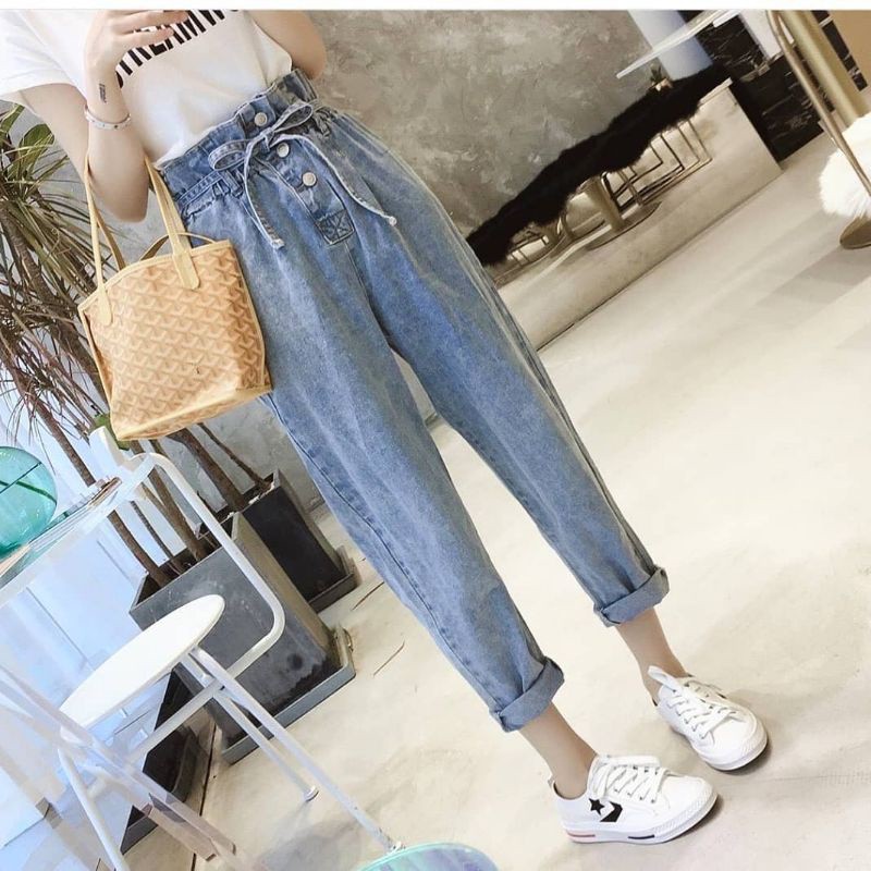 CELANA JEANS WANITA - JEDDY HIGHT WAIST - CELANA WANITA - JEANS - BAWAHAN WANITA  -CELANA JEANS