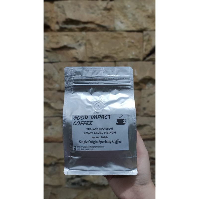 

200gram Roasted Arabica Yellow Bourbon, Fullwashed.