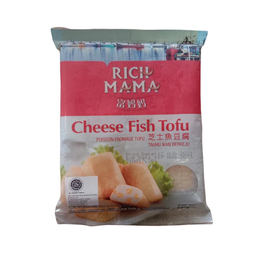 

RICH MAMA CHEESE FISH TOFU 200 GR / TAUHU IKAN BERKEJU