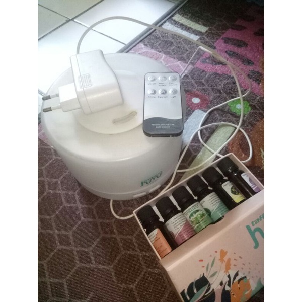 Diffuser aromatherapy HMS+dessensial oil(free)