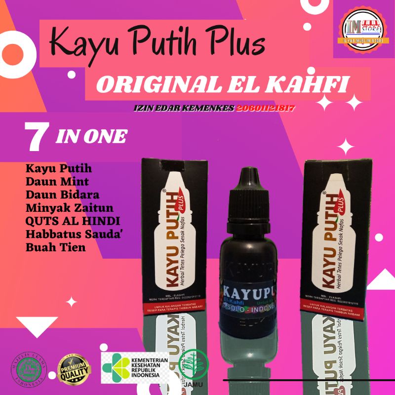 Herbal Tetes Obat Batuk Minyak Kayu Putih Plus MKPP El Kahfi Original