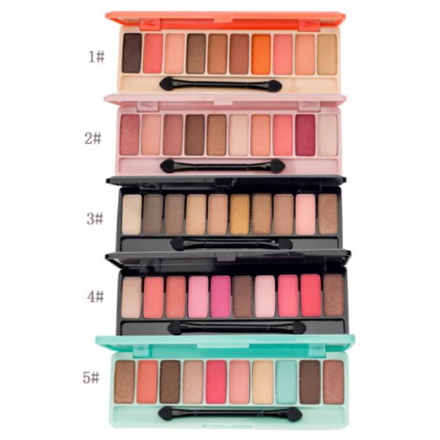 LAMEILA Original 10 Colors Eyeshadow Palette Play Color 10 Warna Terlaris