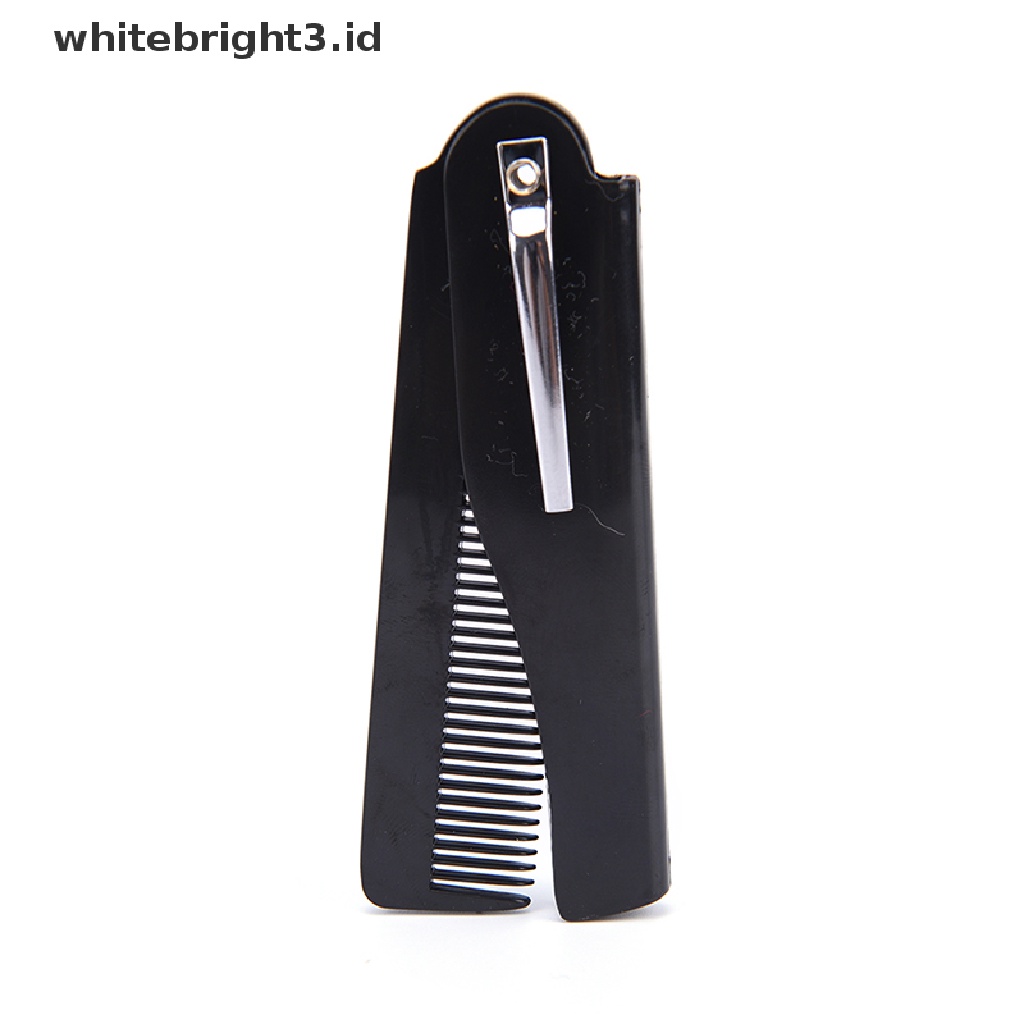 (whitebright3.id) 1pc Sisir Lipat Saku Untuk Menata Jenggot / Kumis