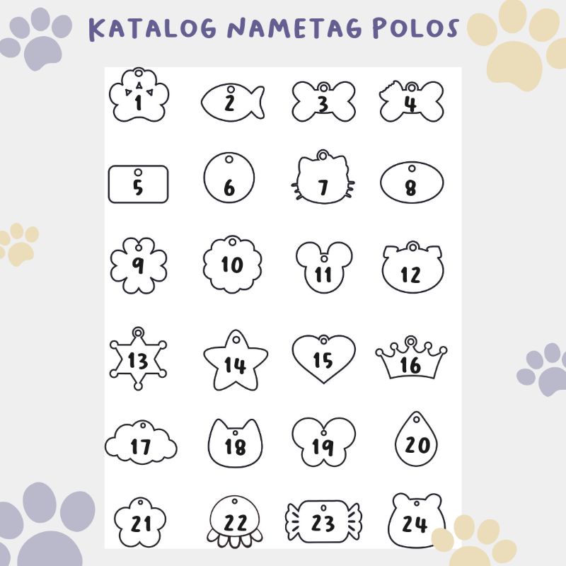 Nametag Liontin Anjing