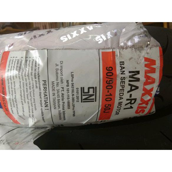 Ban Maxxis 90 90 10 Ma R1 Untuk Vespa Smallframe Pts Corsa Velg Ring 10