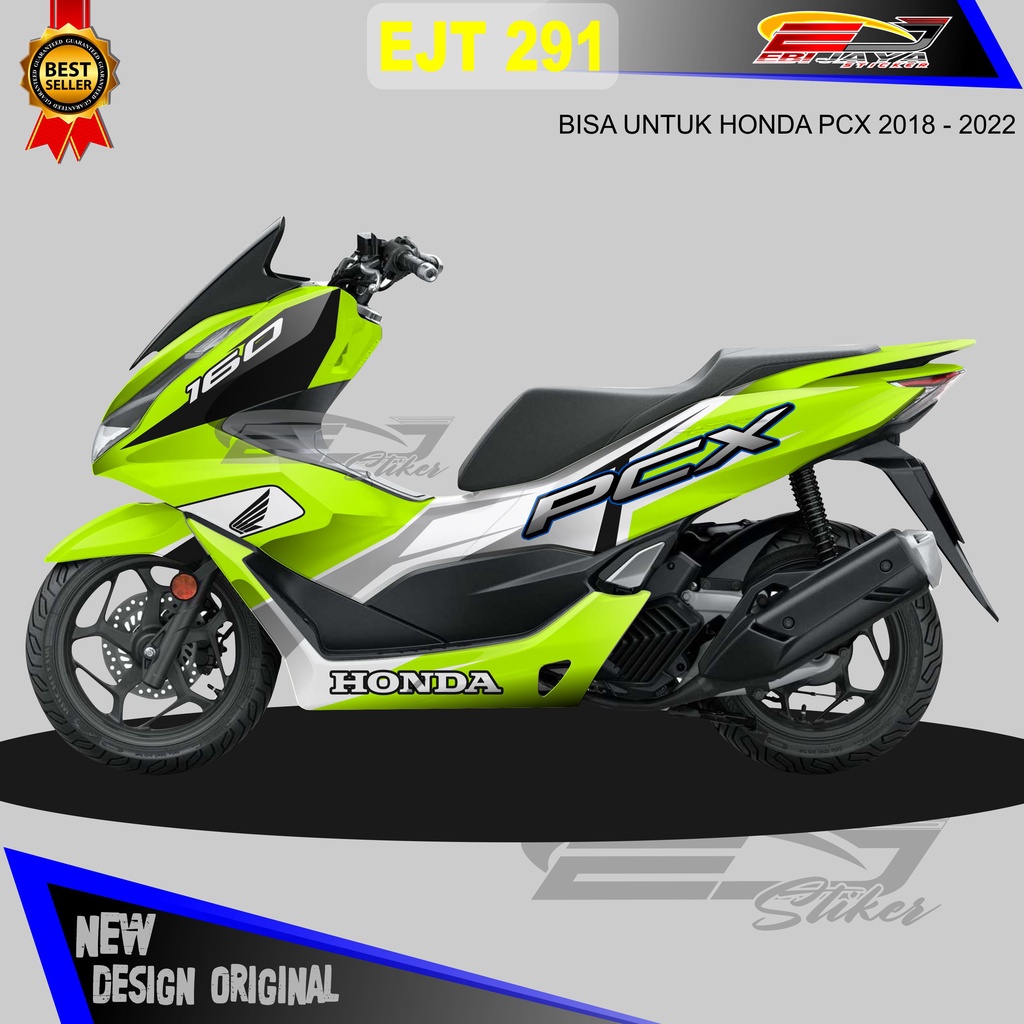 STIKER VARIASI PCX NEW DESIGN / STIKER DECALL BODY  MOTOR PCX TERBARU / STIKER MOTOR PCX EJT291