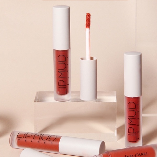 Lip Mud Lipstik Mate Super Velvet Hengfang Longlasting Lipstik Velvet Mate