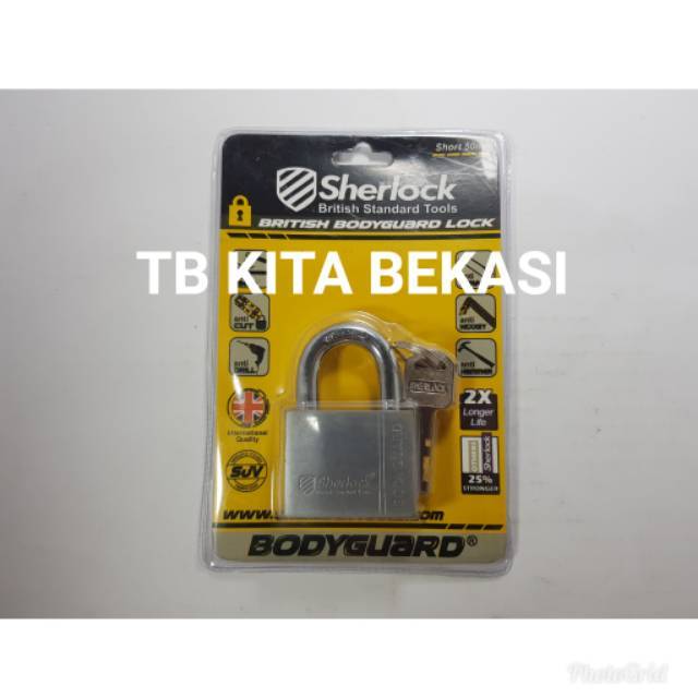 GEMBOK SHERLOCK 50MM (SHORT)/ GEMBOK ANTI MALING SHERLOCK 50 MM (PENDEK)