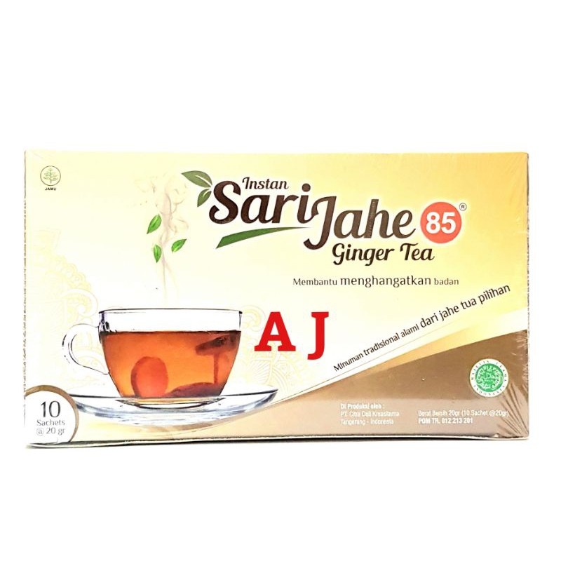 Sari Jahe Instant 85 (Ginger Tea) - Mengobati Masuk Angin, Menghangatkan Serta Menyegarkan Badan