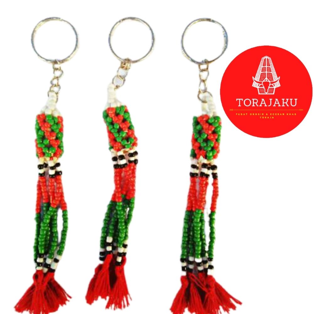Gantungan Kunci Manik-Manik Toraja
