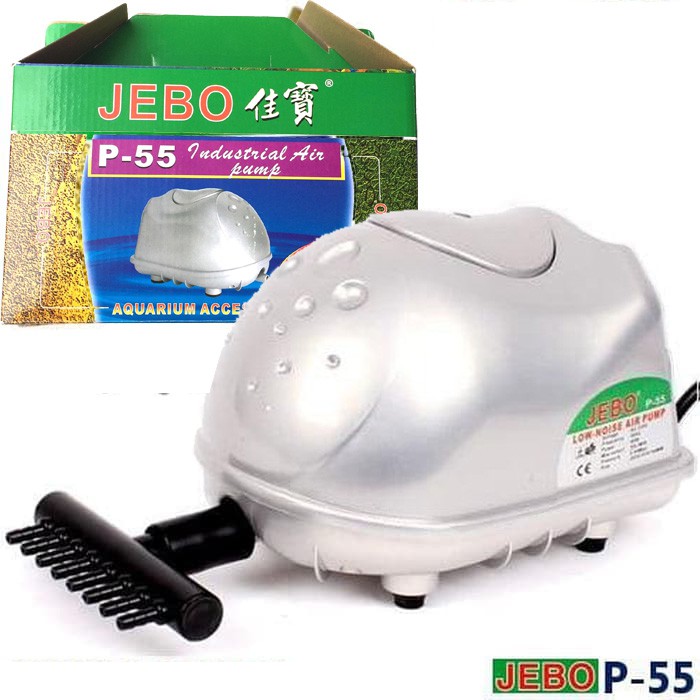 Jebo P-55 Pompa Udara Aerator Hi-Flow Diaphragm Air Pump Blower