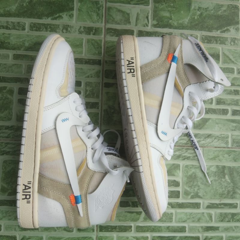 Sepatu Second Nike Air Jordan 1 Off White
