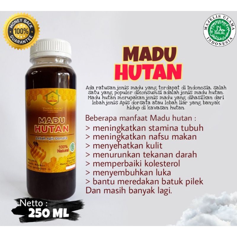 

MADU HUTAN ORIGINAL (Apis Dorsata) 250 ml