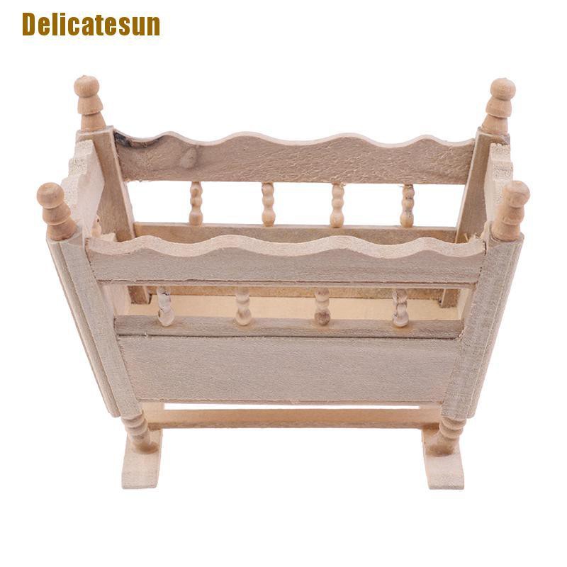 wooden baby bed