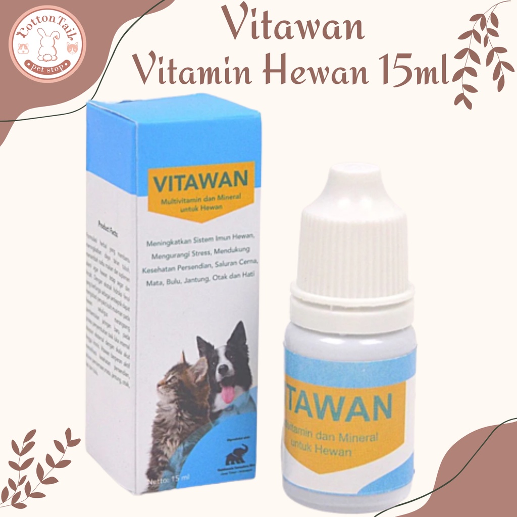 VITAWAN Drops 15ml - Vitamin Kucing Anjing Multivitamin Kucing Anjing