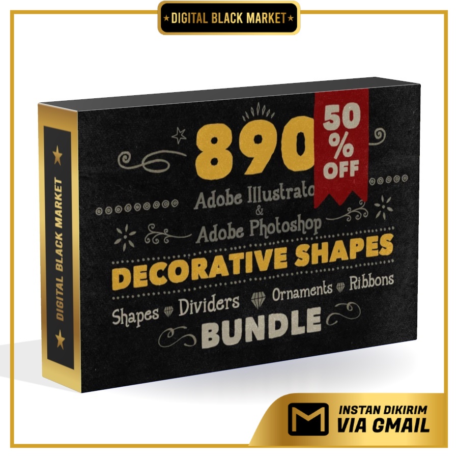 890 Handwritten Shape Bundle - Vector Designs