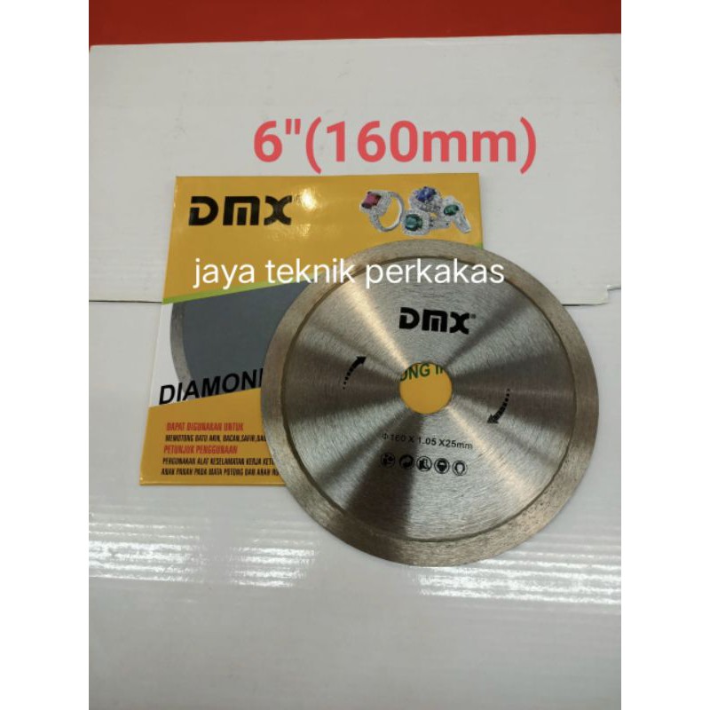 Dmx pisau potong batu akik 6" - diamond cutting wheel stone tipis 1mm - potong batu akik