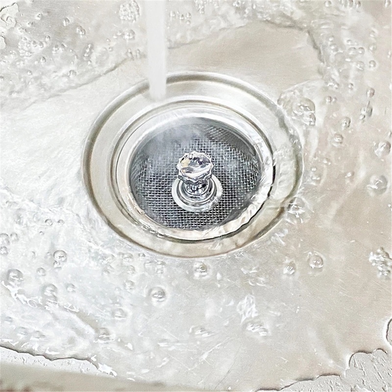 1 Pc Saringan Sampah Bahan Stainless Steel Untuk Wastafel Dapur
