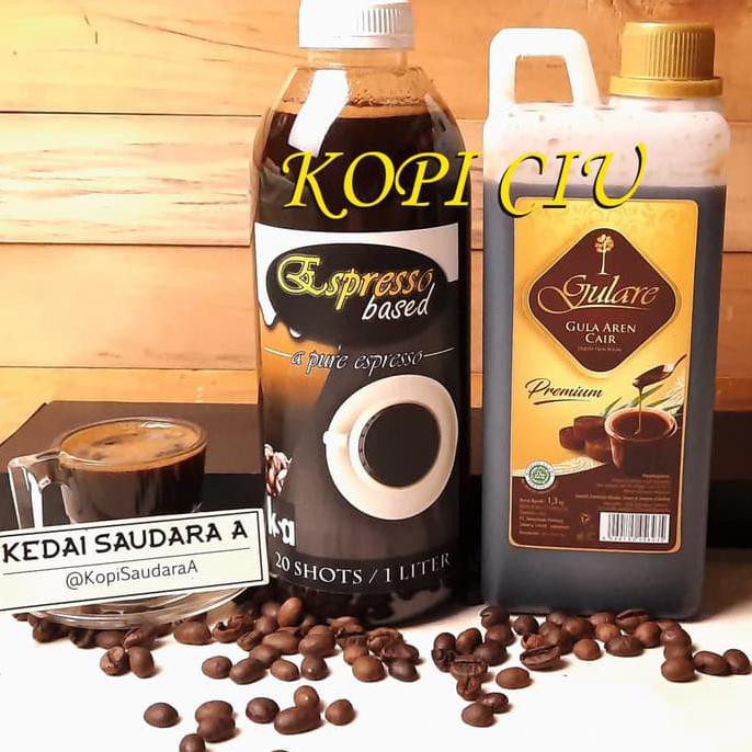 

Grogol: paket 1liter espresso + aren cair gulare bisa buat usaha kopi - untuk minuman