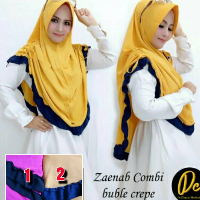 Hijab syari kerut samping