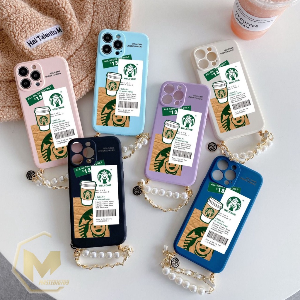 GM001 softcase st4rbuck rantai mutiara oppo a15s a15 A17 A17K a37 neo 9 a57 a39 a57 2022 a77s a71 a83 a9 a5 a52 a92 a53 a33 2020 MA2978