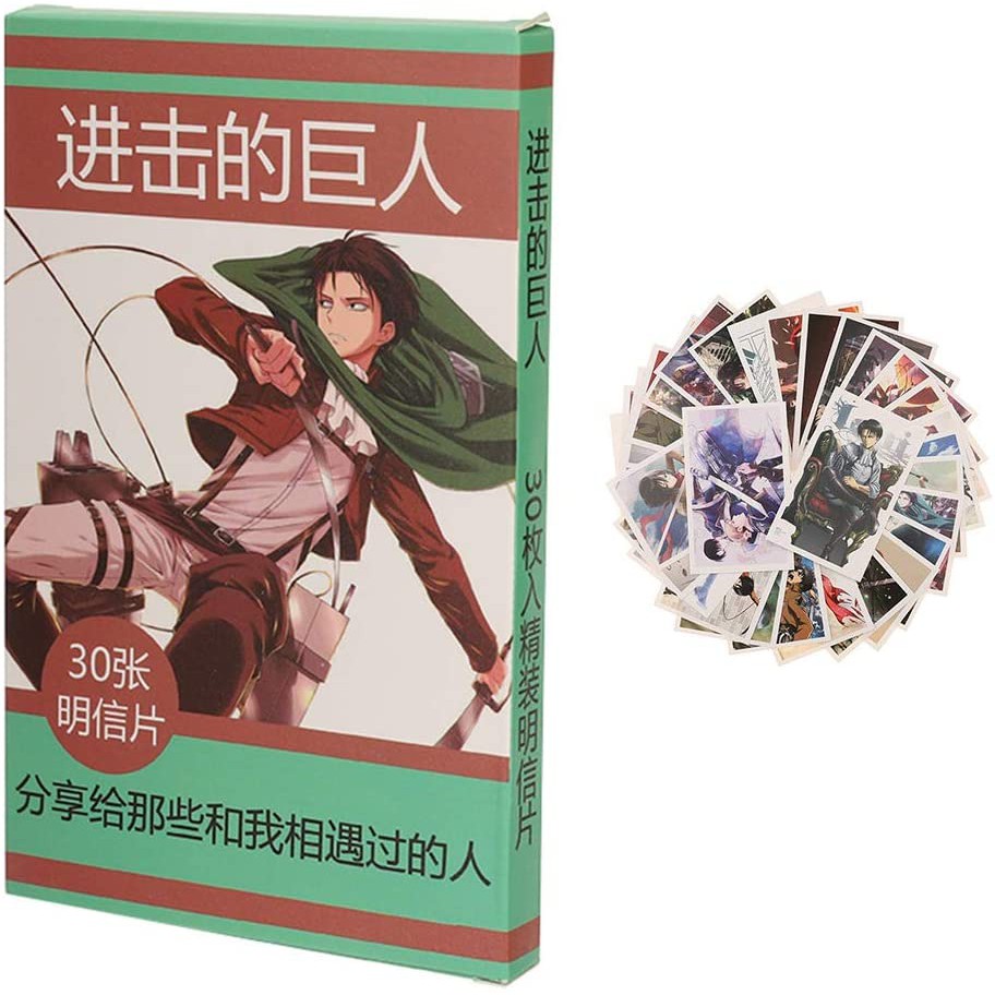 AT005 – Postcard / Kartu Pos Anime Manga Cosplay Jepang Attack on Titan / Shingeki no Kyojin