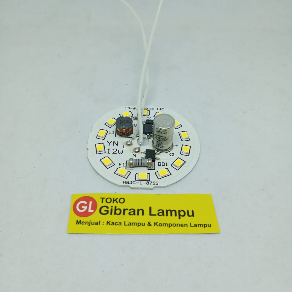 PCB Mata Lampu LED 12w Tanpa Driver - Mata LED AC Langsung 220V (BM)