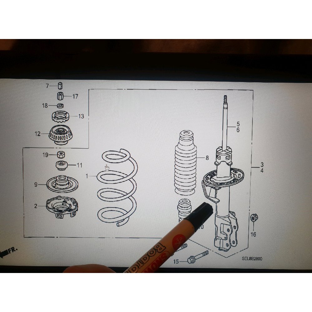Shock Breaker - Absorber atau Damper Depan Honda City GD8 2006 2007 - Jazz GD3 2003 2004 2005 2006