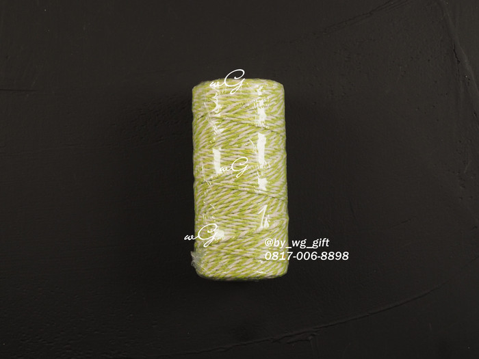 

Pita Tali Katun - Hijau ; Lebar 2mm; Panjang 100 Meter
