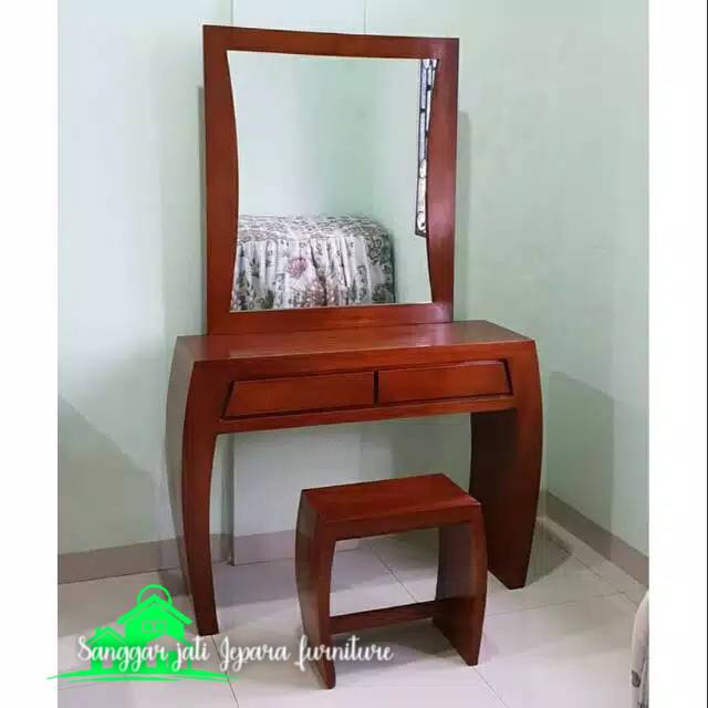 Meja rias jati modern minimalis