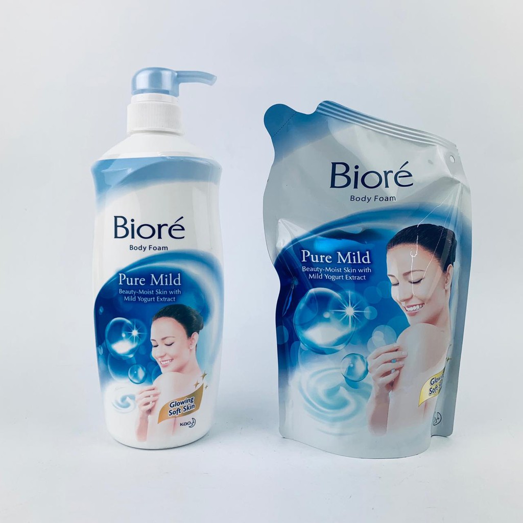 Biore / Body foam / Pure mild / 550ml / 450ml