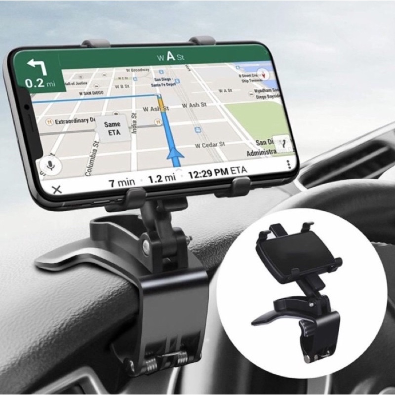HOLDER HP MOBIL JEPIT DASBOARD SPION 360 DERAJAT CAR PHONE HOLDER HD35