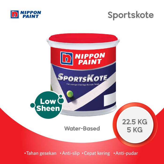 Nippon Paint - Sportskote (Tinting) -5kg- Cat Lapangan (Cat Lantai)