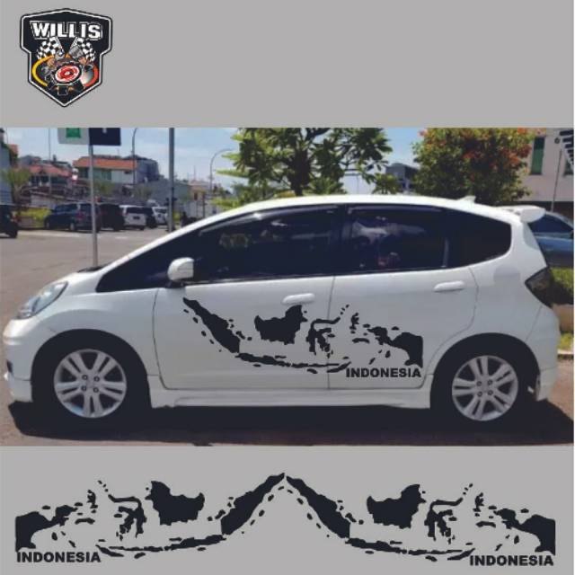 Terbaru cutting stiker pulau pulau Indonesia stiker mobil keren