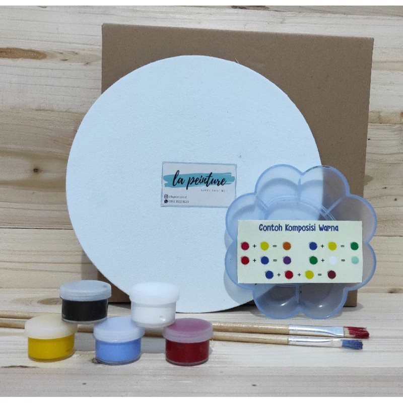 

mini painting kit set | set alat lukis | DIY painting TANPA EASLE