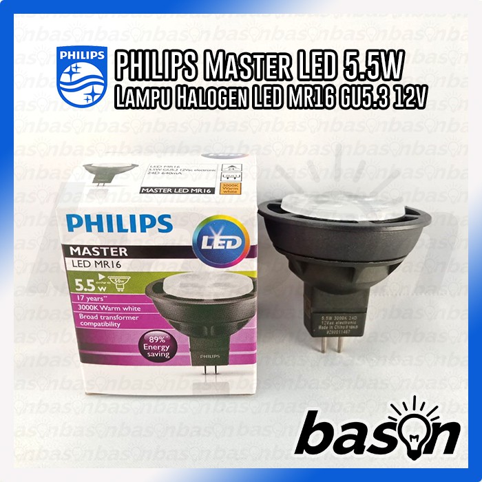 PHILIPS Master LED Value 5.5W MR16 - 2700K atau 3000K