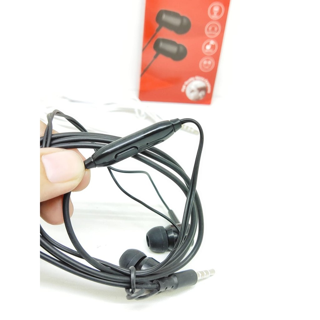 Handsfree JB-10 PureBass Wired Headset Sound Stereo 3.5mm with Microphone in Line Bass