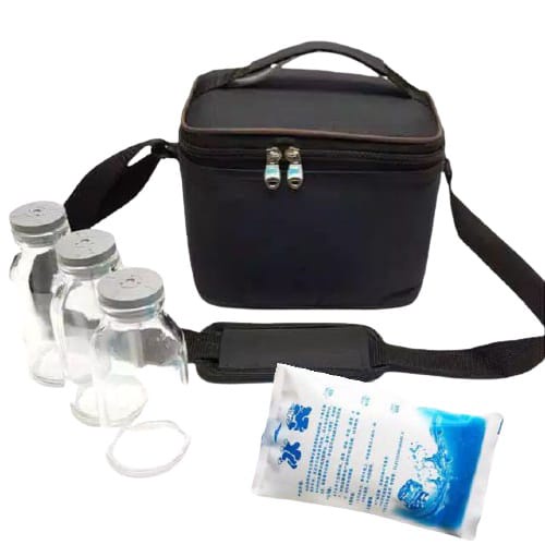 PAKET COOLER BAG + 3 BOTOL ASI +  DRY GEL  / t31 / TAS PENYIMPANAN ASI ASIP TERMURAH