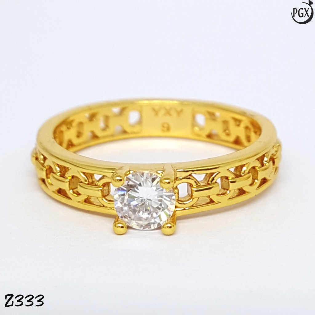 Cincin Ulir Berlian Cantik Terbaru Perhiasan Xuping Cincin Ulir Berlian Cantik Terbaru Perhiasan Xuping