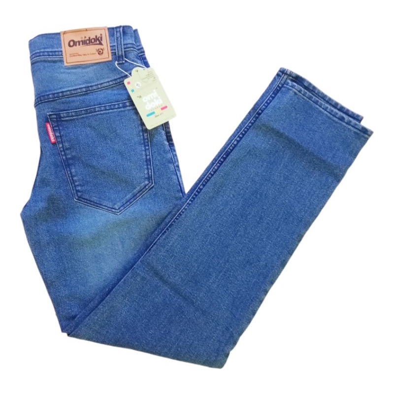 Omidoki Celana Panjang Jeans Pria Blue Biobleach Stretch Denim Soft Blue