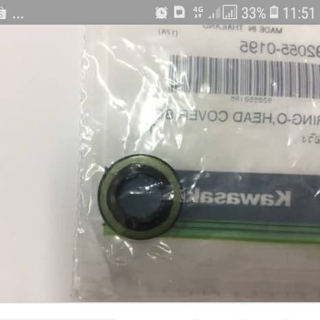 92055-0195 oring baut bolt cover tutup head ninja 250 karbu fi origina Genuine Part