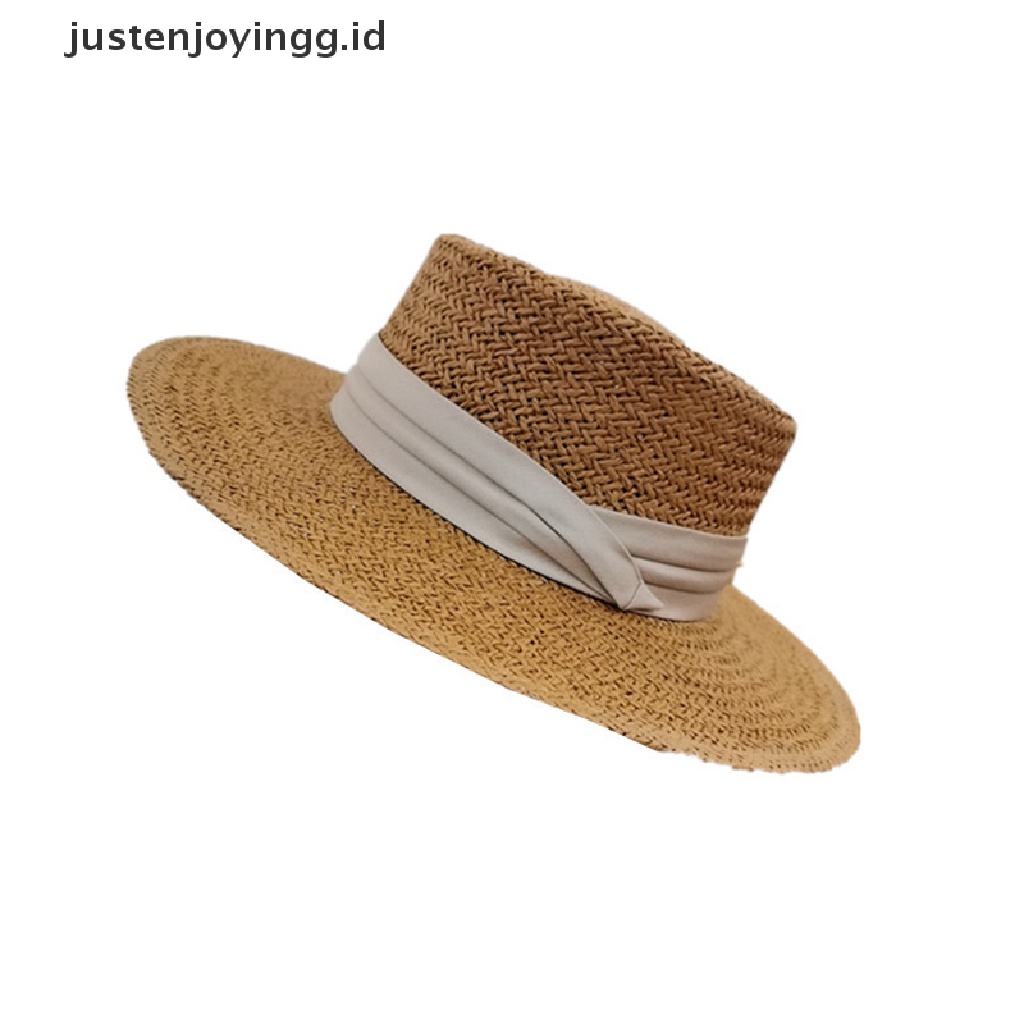 Topi Pantai Bahan Jerami Untuk Pria