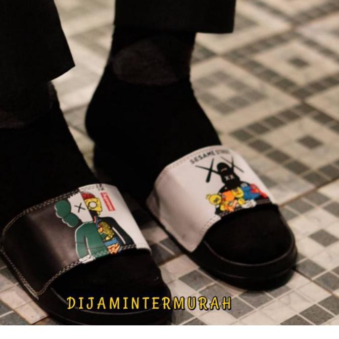 ✲ DIJAMIN - SANDAL PRIA OFF WHITE RIGHT LEFT SANDAL OFF WHITE PREMIUM SANDAL OFF WHITE KEREN ⅎ