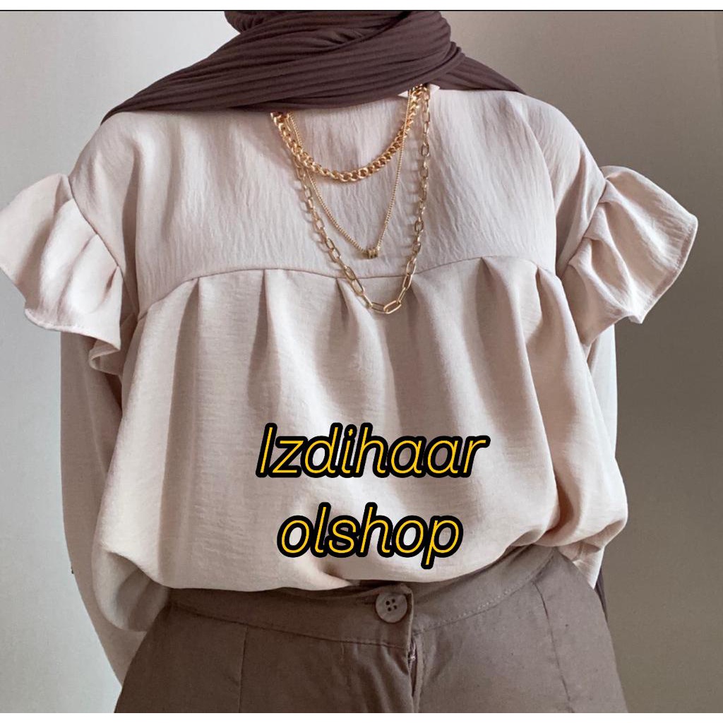 DAISY BLOUSE CREAM | BLOUSE KOREAN STYLE | BLOUSE WANITA | BLOUSE | ATASAN WANITA | ATASAN WANITA TERBARU | ATASAN WANITA