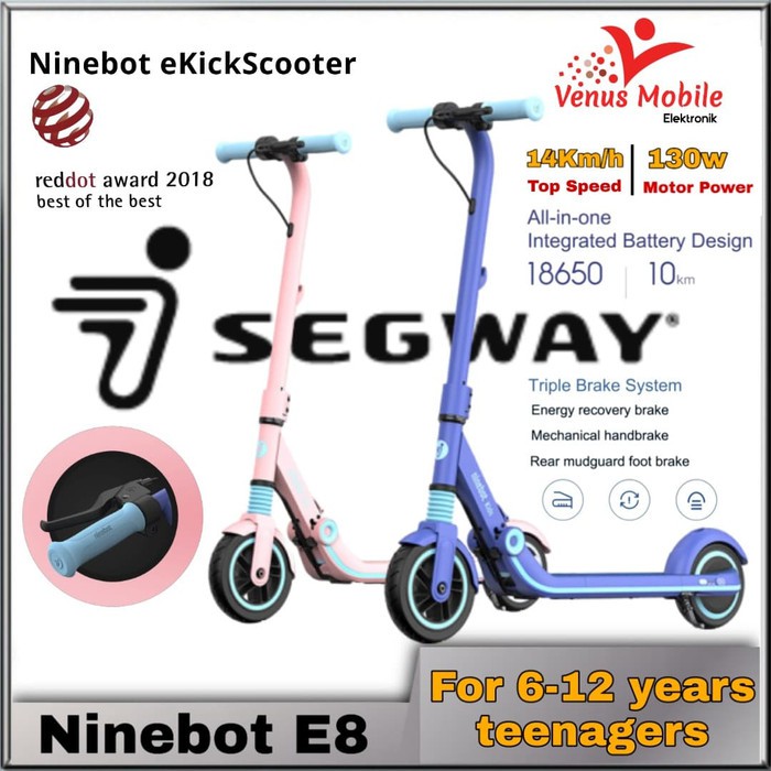Segway Ninebot ZING E8 Kids Electric Kick Scooter Lightweight and Foldable Skuter