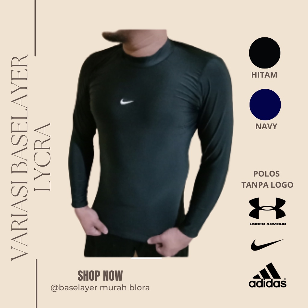 KAOS BASELAYER PANJANG PREMIUM LYCRA / ATASAN MANSET LYCRA UKURAN S M L XL XXL SAMPAI DENGAN BIGSIZE