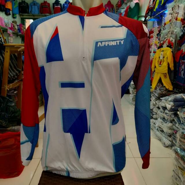 Jersey sepeda lengan panjang gowes