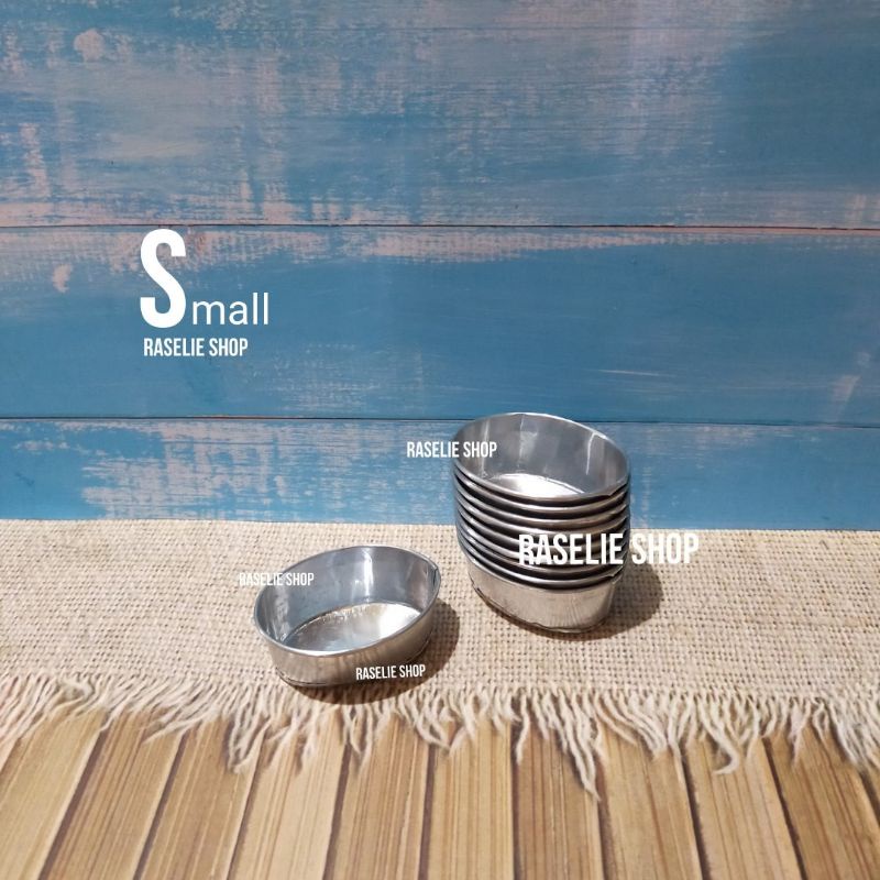 Set 10pcs Loyang Bolu Oval Mini KECIL Cetakan Kue Bika Ambon Mini Cheese Cake