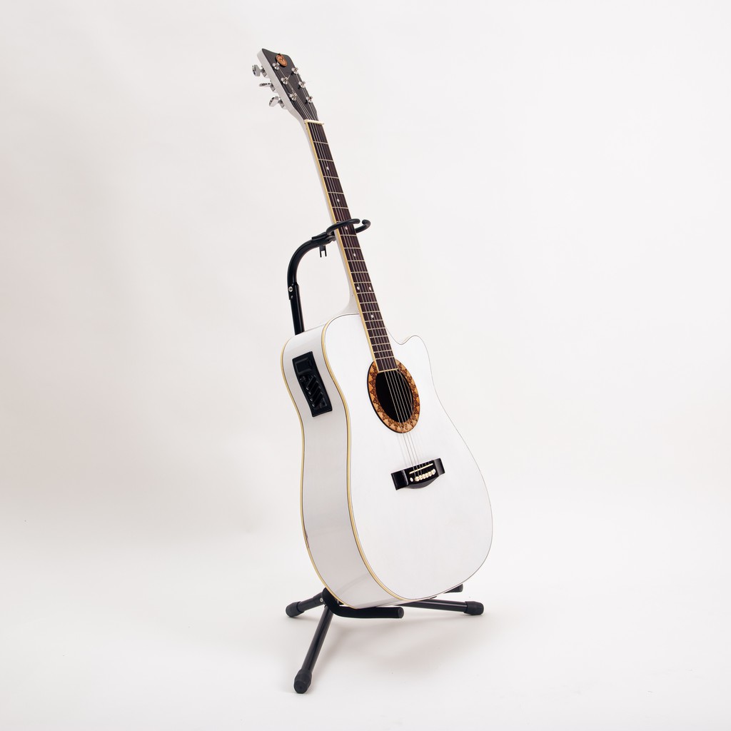 [Sedang Diskon] Gitar Akustik Mandalika JW-01 White EQ7545 Fullset