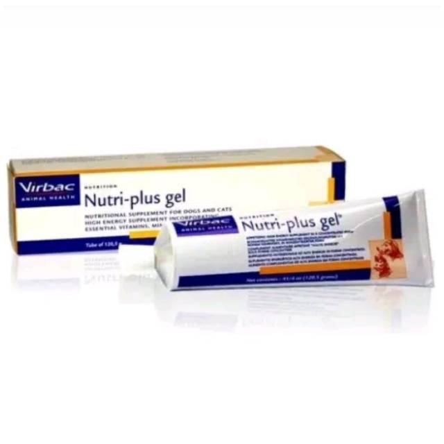 NUTRI PLUS GEL BESAR 120GR |VIRBAC VITAMIN KUCING/ANJING (EXP AGUSTUS 2024)